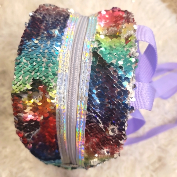 Girls Sequined Backpack - Picture 4 of 10
